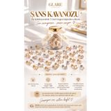 GLARE JEWELRY CO Şans Kavanozu 5 adet Arkası Düz Tragus Helix Modeli Piercing Çelik Küpe (6mm Bar Uzunluğu Zirkon Taş)
