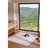 Glarus %100 Su & Sıvı Geçirmez Yıkanabilir Çok Amaçlı Hayvan Desenli Bebek Bakım Aktivite Yer Örtüsü - Beyaz - 150 x 150 cm