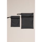 Glarus 2'li Set Su Geçirmez Islak Eşya Çantası Çocuk Yüzme, Spor, Havuz ve Kirli Çamaşır Torbası Wet Bag - Antrasit - Gri