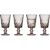Glas Sorrento Şarap Kadehi 4 Adet 29 cl Pembe