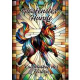 Glasfenster-Hunde: Kaleidoskop der Farben