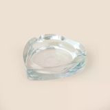 Glass Heart Cam Küllük - Şeffaf - 10 Cm