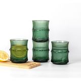 Glass In Love Gravürlü Meşrubat Bardağı 4'lü - Yeşil