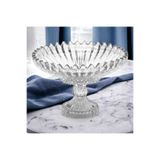 Glass In Love Mega Ağır ayaklı cam meyvelik, 28 cm, şık ve kullanışlı ev dekoru