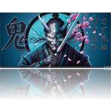 Glass Pad Glasspad Cam Mouse Pad - Oni Samurai - Premium Temperli Cam - 80X40 cm [l]