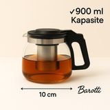Glass Teapot With-Cam Çaycı Demliği - KÜÇÜK