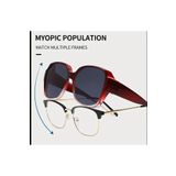 glasses accessory numaralı gözlük üstüne takılabilir güneş gözlüğü kırmızı değrade