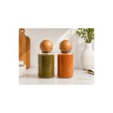 Glass&Grace 2’Lİ 900 ML TOP KAPAKLI CAM ERZAK KAVANOZU SETİ | ŞIK & MODERN MUTFAK SAKLAMA KABI**