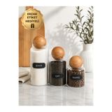 Glass&Grace 3 Boy Top Kapaklı Erzak Cam Kavanoz – Şık ve Pratik Saklama Kavanozu