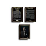 glassify Atatürk Köşesi 3'lü Anlamlı MDF Tablo Seti 25 x 35