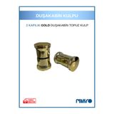 GLASSMAKRO 2 Kapılık Duşakabin Topuz Kulp Gold Cam Duşakabin Kulpu