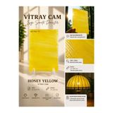 GLASSMAKRO Dekoratif Vitray Cam Bal Sarısı Damarlı 21x29,7 cm