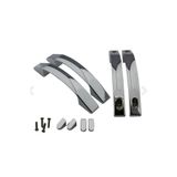 GLASSMAKRO Duşakabin Ay Kulp 14-16 CM Ayarlı Krom Duşakabin Cam Kapı Kulpu
