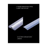 GLASSMAKRO Duşakabin Mıknatıslı Fitil + Suluk Fitil (f fitil) 200 CM 4-5-6 MM