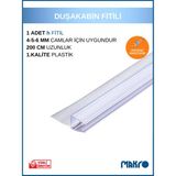 GLASSMAKRO Duşakabin Tırnaklı H Profil (h Fitil) 200 Cm