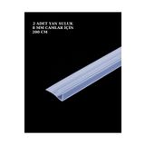 GLASSMAKRO Duşakabin Yan Suluk F Fitil 200 Cm 8 MM Camlar İçin