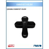 glassmakro Pvc Kapı Pencere Pimapen Balkon Kapısı Çocuk Emniyet Kilidi Hırsız Güvenlik Çekmeli Metal Siyah