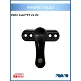 glassmakro Pvc Kapı Pencere Pimapen Balkon Kapısı Çocuk Emniyet Kilidi Hırsız Güvenlik Pimli Metal Siyah