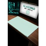 GlassPad Cam Mouse Pad - Mint - Premium Temperli Cam - 80x40 Cm [L]