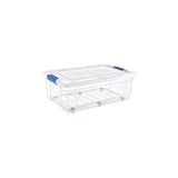 Glassy Şeffaf Tekerlekli 60 L Saklama Kabı - 47,5x69,5x27,5 (h) cm