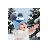 GlassySKY (6 Ay-2 Yaş) Ponpon Ayı Kulaklı Kalpli Kışlık Örgü Kız/Erkek Çocuk Bere Şapka