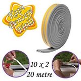 Glaswen 10X2=20 Metre Kapı Pencere Bandı Gri Fitili Yapışkanlı Soğuk Izolasyon Bant