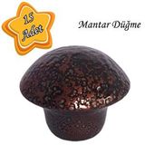 Glaswen 15 Adet Bakır Mantar Düğme Kulp Mobilya Çekmece Dolap Kapak Kulbu Metal Kulp Aksesuarları Vidalı