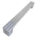 Glaswen 15 Adet Bihter Desenli Kulp 128 mm Krom Mutfak Kulpu Çekmece Dolap Kapak Kulbu Metal Mobilya Dolabı Kulpları