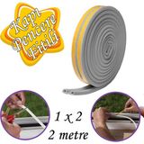 Glaswen 1x2=2 Metre Kapı Pencere Bandı Gri Fitili Yapışkanlı Soğuk Izolasyon Bant
