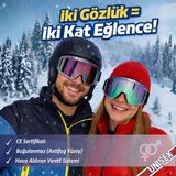 Glaswen 2 Adet Kayak Gözlüğü Aynalı Gökkuşağı Ventilli Güneş Kar Koruyucu Gözlük Uv Korumalı Snowboard Glasses Gözlük - Standart