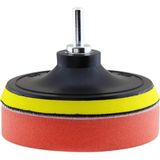 Glaswen 3'lü Set Oto Araç Araba Pasta Cila Polisaj Süngeri + 115 mm Taban + Matkap Adaptörü Par