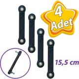 GLASWEN 4 Adet Beşik Sallama Aparatı Siyah 15.5 Cm