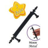 GLASWEN 5 Adet Erciyes kulp Siyah 96 mm Kulp Mobilya Mutfak Dolabı Çekmece Dolap Kapak Kulpu Kulbu Metal Kul