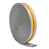 Glaswen 6 METRE (3x2=6 Metre) Yapışkanlı Gri Kapı Pencere Bandı Fitili Soğuk İzolasyon Kauçuk Bantları
