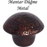 Glaswen 8 Adet Bakır Mantar Düğme Kulp Mobilya Çekmece Dolap Kapak Kulbu Metal Kulp Aksesuarları Vidalı