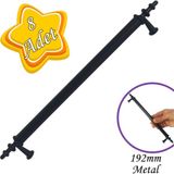 Glaswen 8 Adet Erciyes Kulp Siyah 192 mm Kulp Mobilya Mutfak Dolabı Çekmece Dolap Kapak Kulpu Kulbu Metal Kulpları
