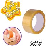 Glaswen Koli Bandı 45 mm x 100 mt Şeffaf Güçlü Yapışkanlı Kopmayan Bant
