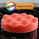 Glaswen Oto Araç Araba Pasta Cila Polisaj Yumurta Ped Sünger 115 mm Cırtlı Parlatıcı Çizik Giderici Parlatma Pet