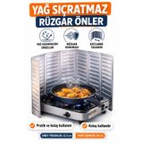 GLAVERA Katlanabilir Yağ Sıçrama Önleyici Panel Ocak Koruyucu Bariyer, Isıya Dayanıklı