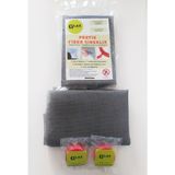 Glax Tools Pratik Fiber Sineklik (100CMX130CM. Fiber Sineklik Tülü + 4 M. Silikon Çift Taraflı Bant)