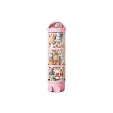 Glazeus Peluş Oyuncak Saklama Tüpü Tekerleksiz Astronot 130CM x 28CM Pembe