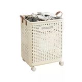 Glazeus Tekerlekli Katlanabilir Çok Amaçlı Sepet, 40 Litre, Havalandırmalı Tasarım
