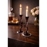 Glazze 2 Lİ ŞAMDAN SİYAH 27 X 23 CM