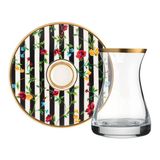Glazze Bolero Çay Seti 12 Parça - Altın