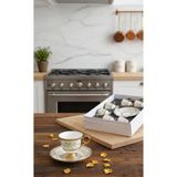 Glazze Mor Sarı 6 Lı Kahve Fincan Takımı