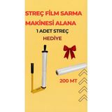 Glc Streçfilm Palet Streç Sarma Aparatı+Makinesi+Paketleme +Ambalaj + Streç Film Hediyeli - Sarı