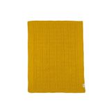 Gleam Atelier Yeni Doğan Triko Bebek Battaniyesi% 100 Pamuk 80 * 100 Cm Hardal 80 x 101