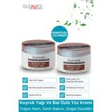 GLEAVES 2li Yüz Kuyruk Yağı ve Bal Özlü Yaşlanma Karşıtı Doğal Nemlendirici Yüz Bakım Kremi (2X100=200ML)