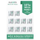 Gleaves Naturals 10' Lu Nefes Tazeleyici Ağız Kokusu Giderici Sprey, Ağız Kokusu Önleyici Ekonomik Paket 30 ml