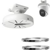 GledeYeTec Dome Kamera için CCTV Kamera Direk Montajı, Evrensel Dome Kamera Montaj Bağlantı Kutusu Adaptörü Duahua IP Kamera ile Uyumlu Arlo Güneş Paneli Açık/Kapalı Kamera Elektrik Kutusu